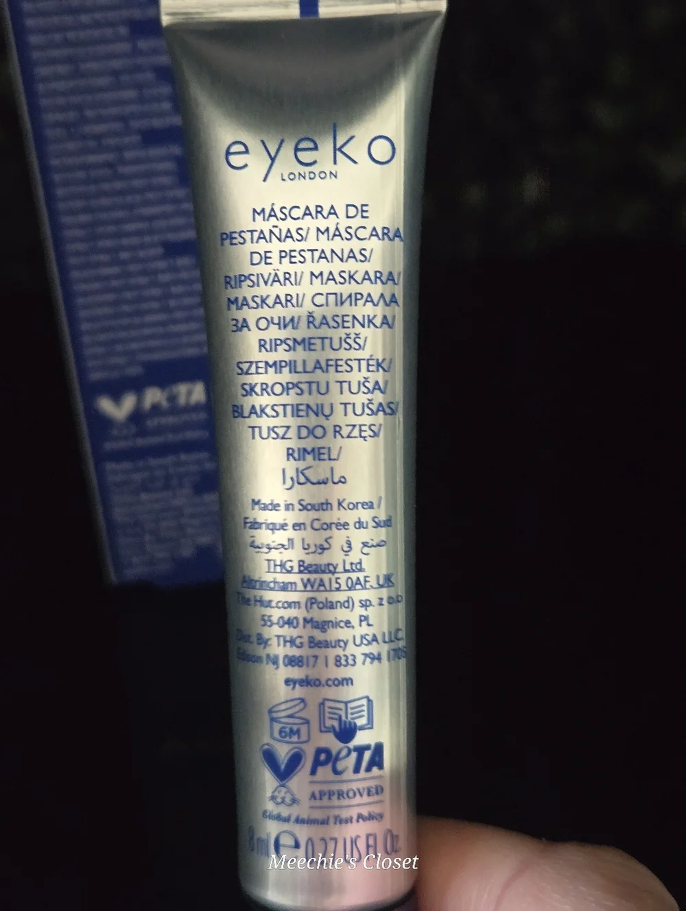 Eyeko Beach Waterproof Mascara Black Volume & Lift BNIB
